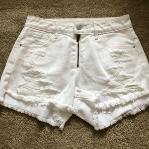 Pacsun White Denim Shorts